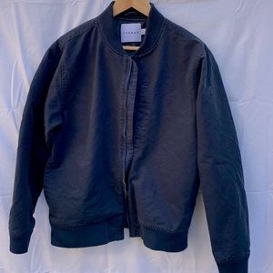 Mens Topman (Nordstrom) Canvas Jacket, Navy Blue, large